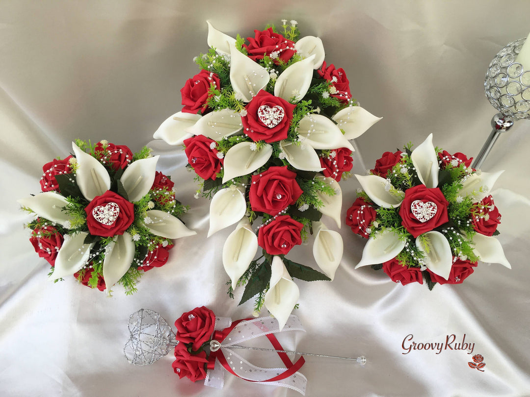 Red rose brooch new arrivals