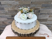 Champagne, Light Gold & Ivory Roses With Gypsophila