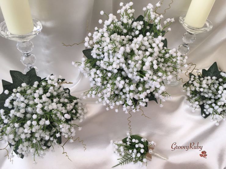 Hand Tied Gypsophila Bouquets