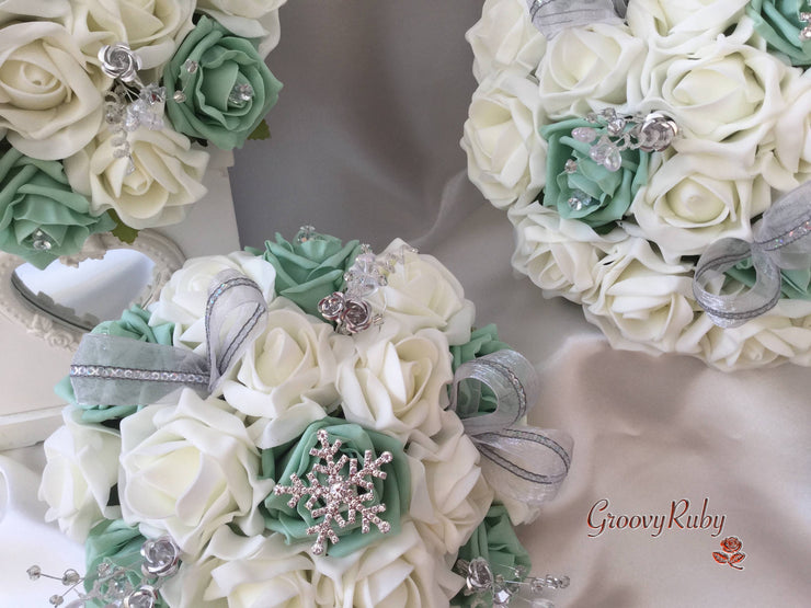Mint Green Snowflake