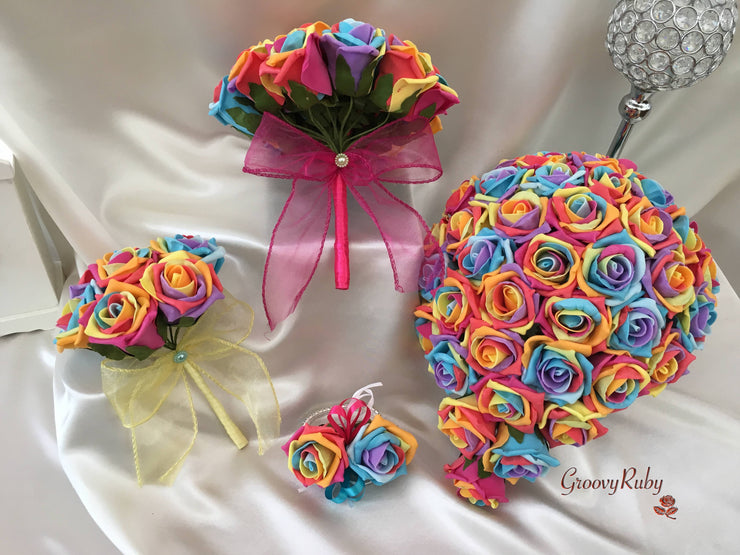 Rainbow Roses