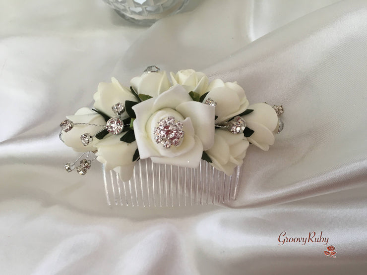 Ivory Rose & Large Calla Lily With Lily of the Valley