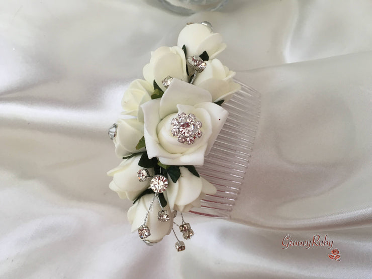 Ivory Rose & Large Calla Lily With Lily of the Valley