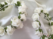 Bride Flower Head Garland - Ivory
