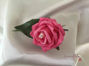 Single Pearl Rose Buttonhole - Colour of your Choice