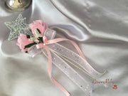 Baby Pink & Ivory Butterfly Crystal