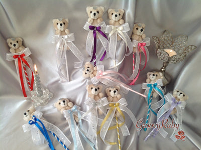 Baby/Toddler Flower Girl Bear Wands