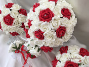 Red & Ivory Rose Crystal Range