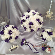 Cadbury Purple & Ivory Butterfly Crystal
