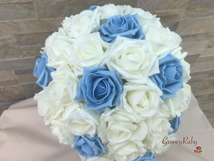 Ivory & Dusty Blue Classic