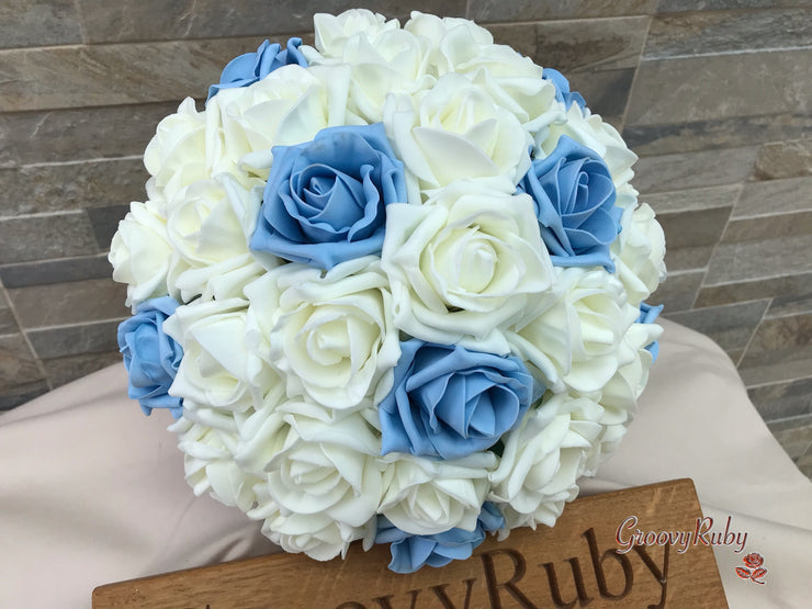 Ivory & Dusty Blue Classic