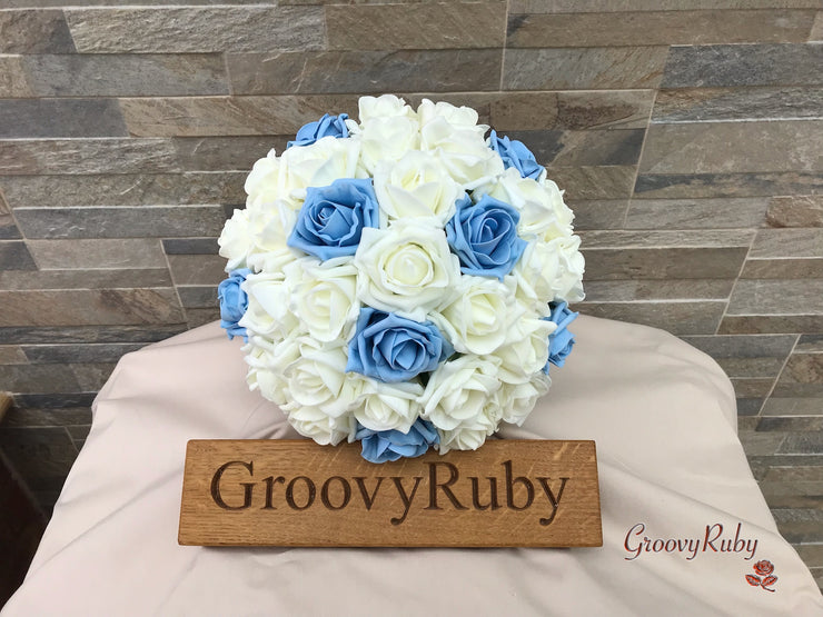Ivory & Dusty Blue Classic