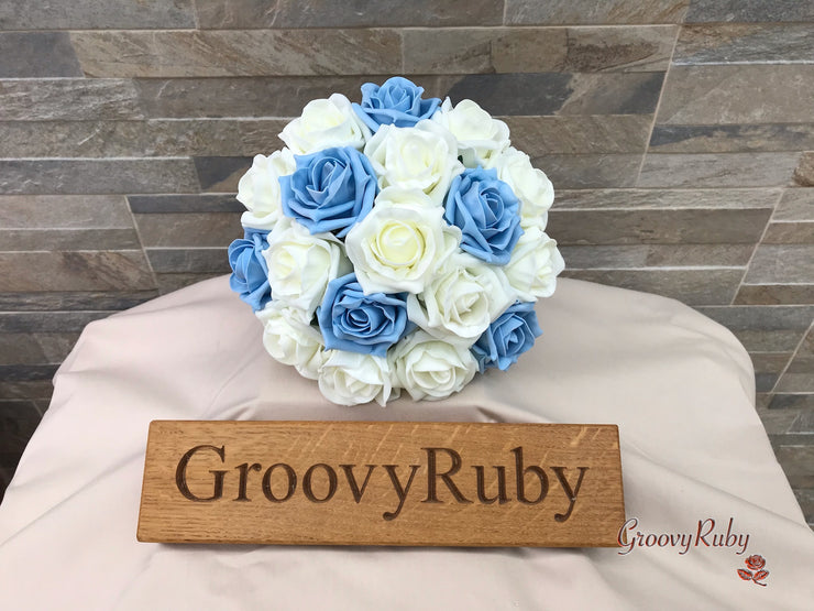 Ivory & Dusty Blue Classic