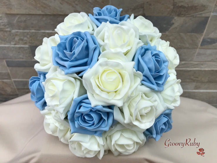 Ivory & Dusty Blue Classic