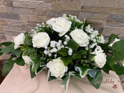 Ivory Roses With Gypsophila & Diamanté