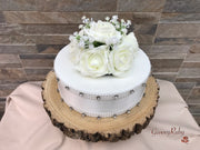 Ivory Roses With Gypsophila & Diamanté