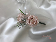 Mocha Pink Rose & Large Calla Lily With Lily of the Valley