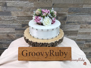 Light Pink Thistle With Foam Roses & Gypsophila