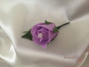 Single Pearl Rose Buttonhole - Colour of your Choice