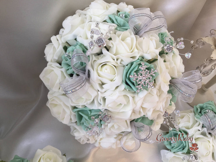 Mint Green Snowflake