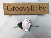 Mocha Pink Thistle With Foam Roses & Gypsophila