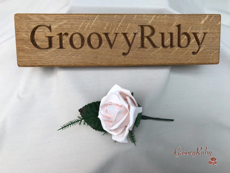 Mocha Pink Thistle With Foam Roses & Gypsophila
