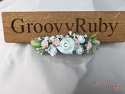 Mocha Pink Thistle With Foam Roses & Gypsophila