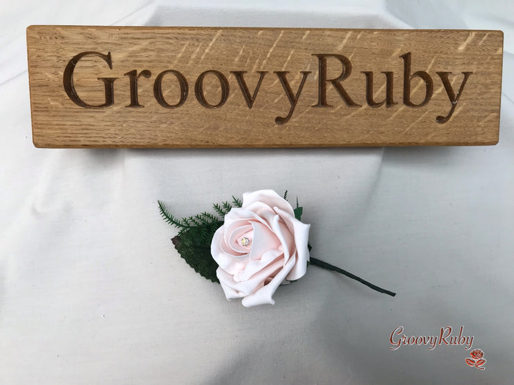 Mocha Pink Thistle With Foam Roses & Gypsophila