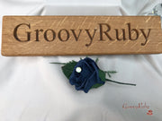 Navy & Mocha Pink Foam Roses With Victorian Embellishment