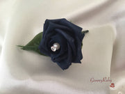 Single Pearl Rose Buttonhole - Colour of your Choice