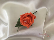 Single Crystal Rose Buttonhole - Colour of your Choice