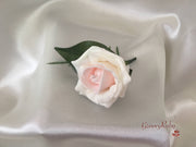 Single Crystal Rose Buttonhole - Colour of your Choice