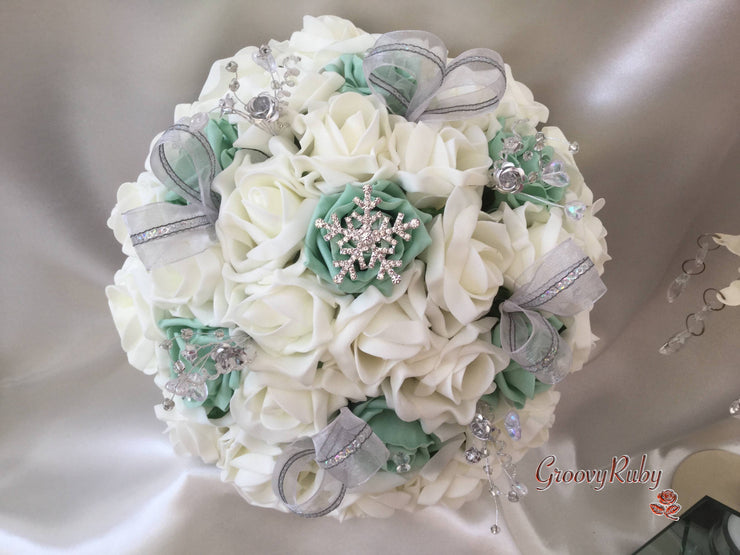 Mint Green Snowflake