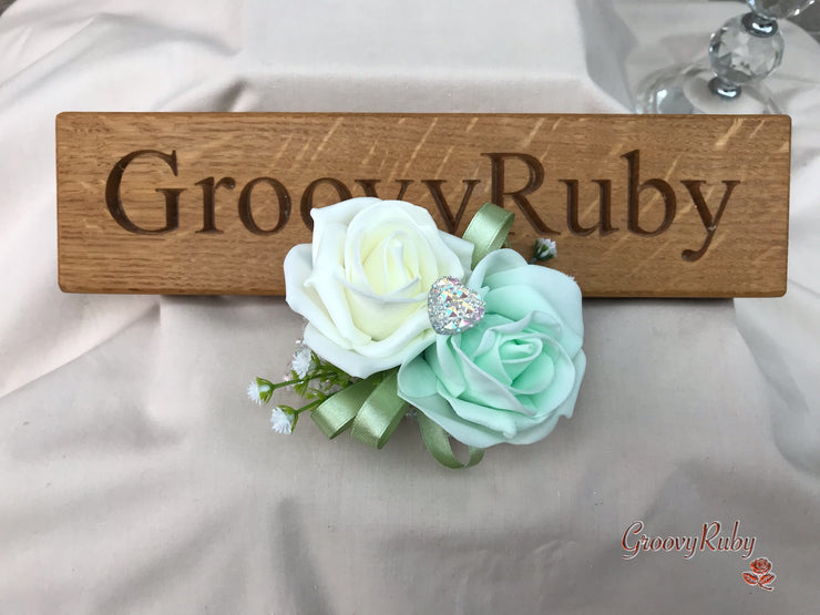 Shades of Green With Sage Ribbons