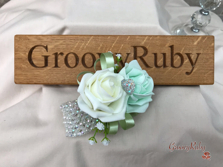 Shades of Green With Sage Ribbons