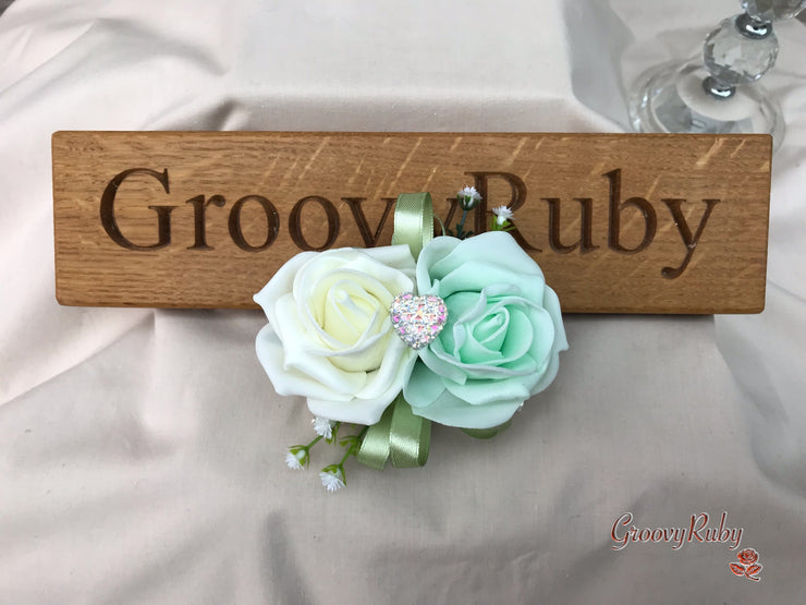 Shades of Green With Sage Ribbons