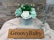 Shades of Green With Sage Ribbons