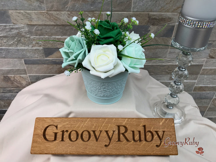 Shades of Green With Sage Ribbons