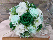 Shades of Green With Sage Ribbons