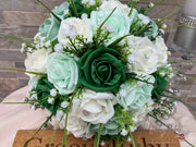 Shades of Green With Sage Ribbons
