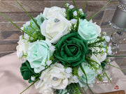 Shades of Green With Sage Ribbons