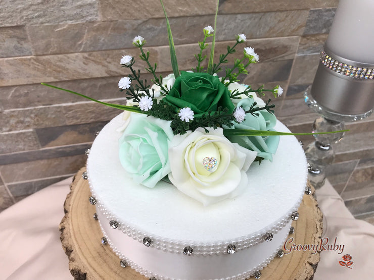 Shades of Green With Sage Ribbons