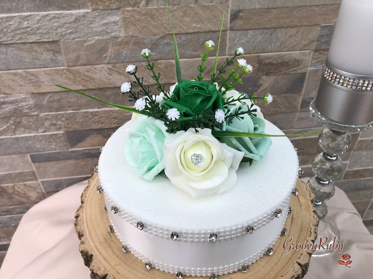 Shades of Green With Sage Ribbons