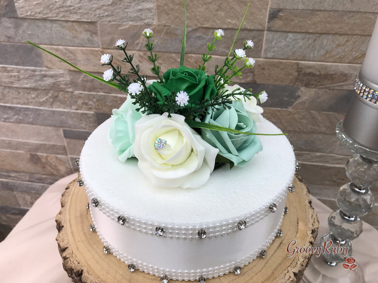 Shades of Green With Sage Ribbons
