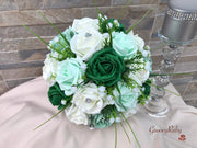 Shades of Green With Sage Ribbons