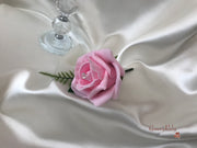 Small Tiger Lilies & Baby Pink Roses With Foliage