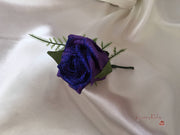 Cadbury Purple Glitter Rose With Silver Babies Breath