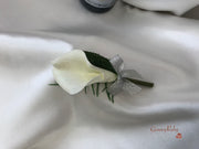 Glittered Calla Lily With Silver