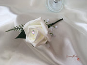 Mocha Pink Roses & Ivory Carnations With Calla Lily & Gypsophila
