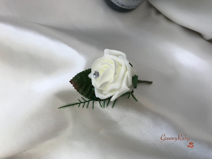 Glittered Calla Lily With Silver